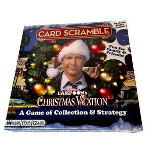 National Lampoon's Christmas Vacation Card Scramble Board Game New Sealed